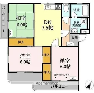 せいせいマンション【3階】の間取り