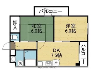 メゾンド・ヤン【504号室】の間取り