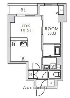 クレアーレ上目黒諏訪山【1階】の間取り