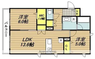 (仮称)川口市元郷6丁目メゾン【2階】の間取り