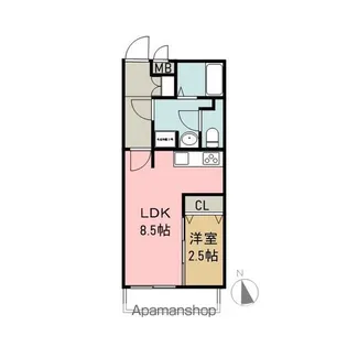 エムズハウス蓮見【4階】の間取り