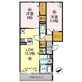 エーデルハイムⅢ【3階】の間取り