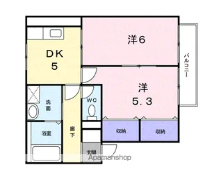 ファミーユ【2階】の間取り