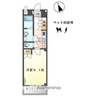 フォレスト宮西【1階】の間取り