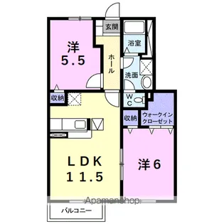 ピュールエタンⅠ【1階】の間取り