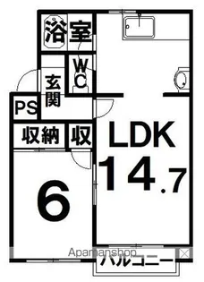 CUORE(クオーレ)新町【301号室】の間取り