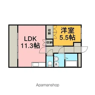 グリーンキャッスルⅢ【1階】の間取り