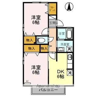 アメニティ名倉 E【2階】の間取り