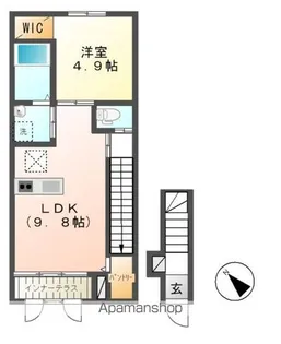 エリンコート【2階】の間取り