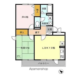 ピュアロータス【2階】の間取り