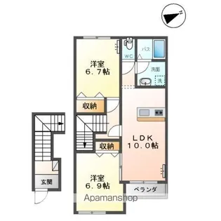 ルミエール【2階】の間取り
