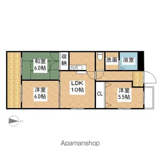 ユーハウス鶴舞Ⅱ【11階】の間取り