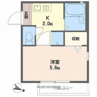 ネオ・コートー【201号室】の間取り