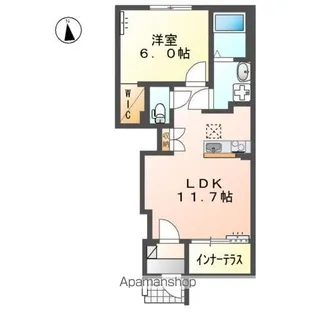 レオーネ黒田【1階】の間取り