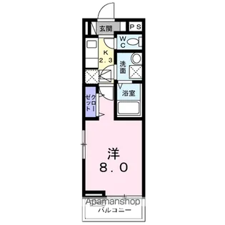 グランエスト横浜A【1階】の間取り