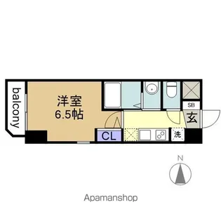 エステムコート名古屋新栄IIIグローリィ【5階】の間取り