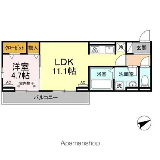 グランドール K【3階】の間取り