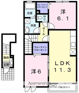 ポライトリーM・T【2階】の間取り