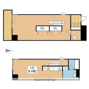 レジディア東桜Ⅱ【9階】の間取り