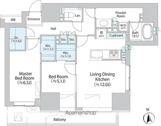 パークホームズ本郷三丁目【3階】の間取り