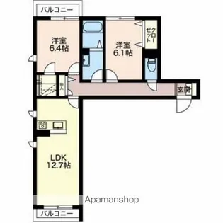アルペジア【1階】の間取り