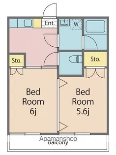 シャトル沖浜【503号室】の間取り
