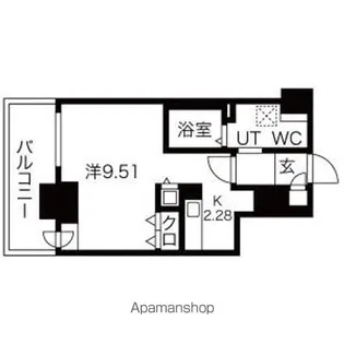 パシフィックタワー札幌【15階】の間取り