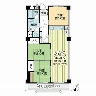 ボーン平尾【3階】の間取り