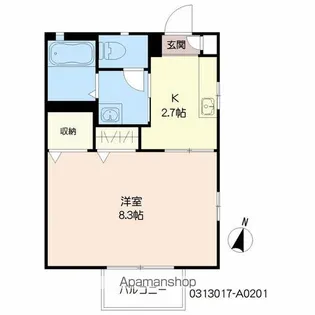 ディアス新栄【2階】の間取り