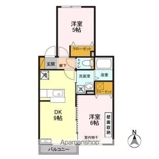 ラプルベール A【1階】の間取り