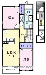 フィオーレ.K【2階】の間取り