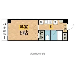 ピュアⅤ【102号室】の間取り