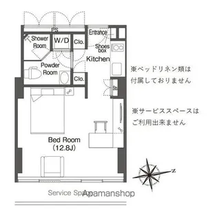 ウエリスアーバン品川タワー【9階】の間取り