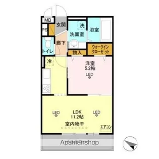 入間サザンヒルズ【3階】の間取り