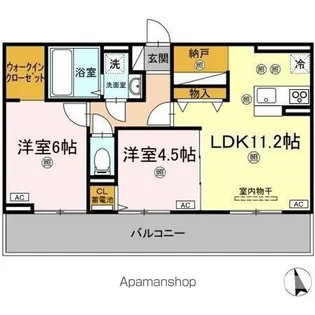 サンセール問屋町【3階】の間取り