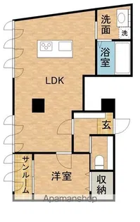 グランメゾン芙蓉【ⅡC号室】の間取り