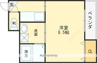 パールハイツ【1階】の間取り