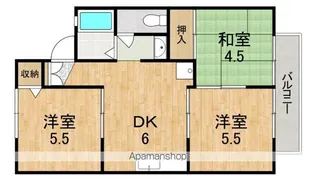 セジュール高の原F【2階】の間取り