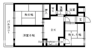 サンマンション【7階】の間取り