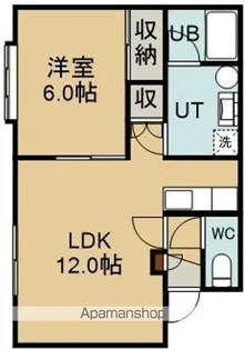 Kハウス【103号室】の間取り