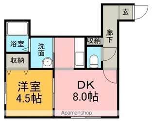 プラビス【205号室】の間取り