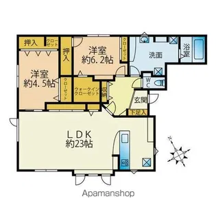 コフレ【202号室】の間取り