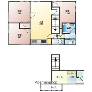 ANFANGⅡ【2階】の間取り