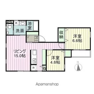 EGG HOUSE KANO【301号室】の間取り