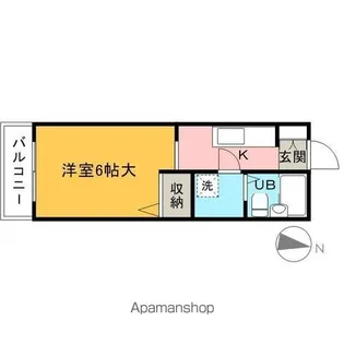 サンライズマンション【2階】の間取り