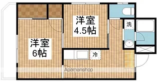 コーポ倉田【206号室】の間取り