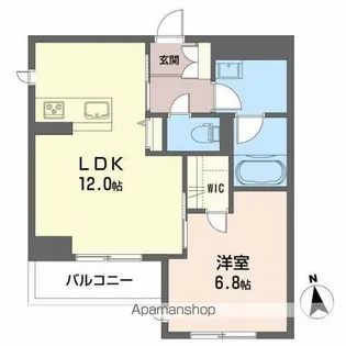 クレアール名掛丁【2階】の間取り
