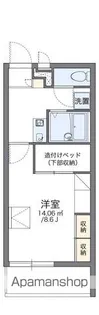 レオパレスブロン シャトレ【301号室】の間取り