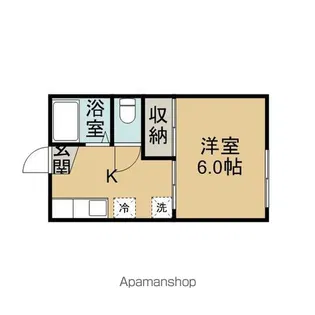 AOTOハイツ【203号室】の間取り
