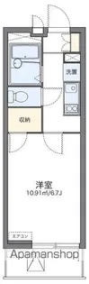 1Kの間取り画像